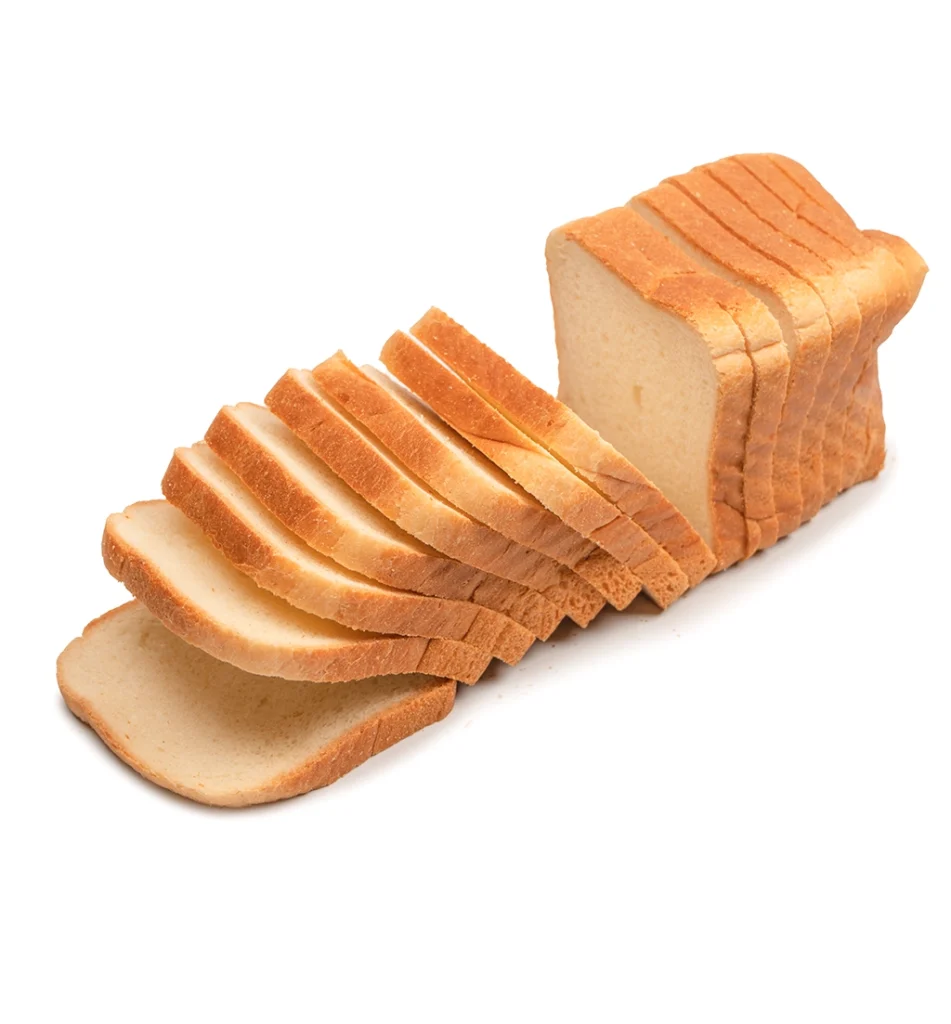 Pan de molde cortado en rebanadas