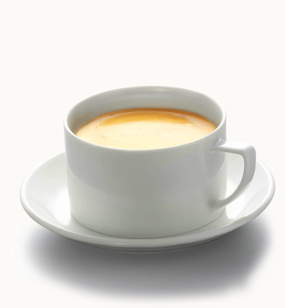 Taza con caldo casero